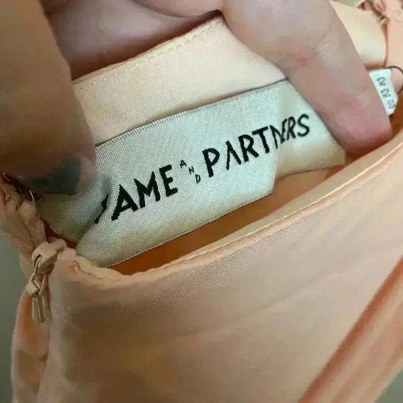 Fame and Partners Maxi Dress Peach Size 8 - Picture 4 of 14